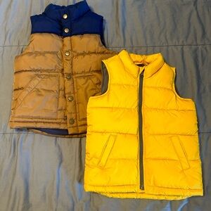 Boys Gymboree & Gap puffer vest